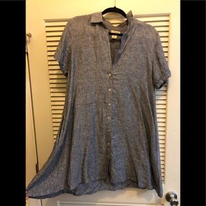 Artisan NY 100% linen swing dress